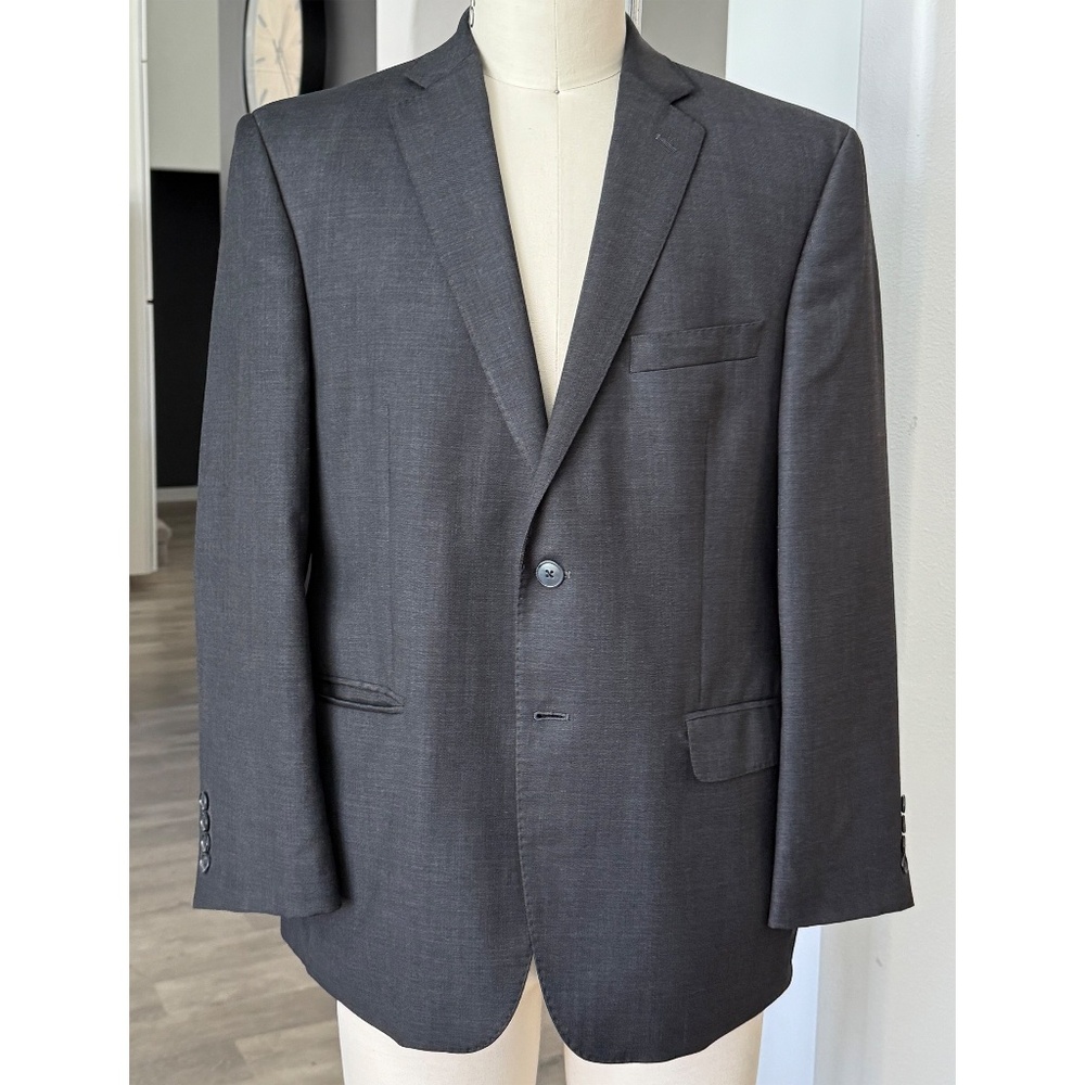 Calvin Klein Mens Blazer 42S Dark Grey Sport Coat 2 Button Jacket